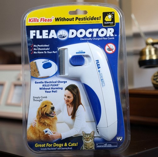 Peigne anti-puces pour animaux de compagnie