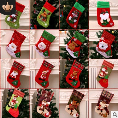 Decoraciones navideñas Calcetines de Papá Noel Colgante para árbol de Navidad Calcetines de Navidad Bolsa de regalo Bolsa de Navidad