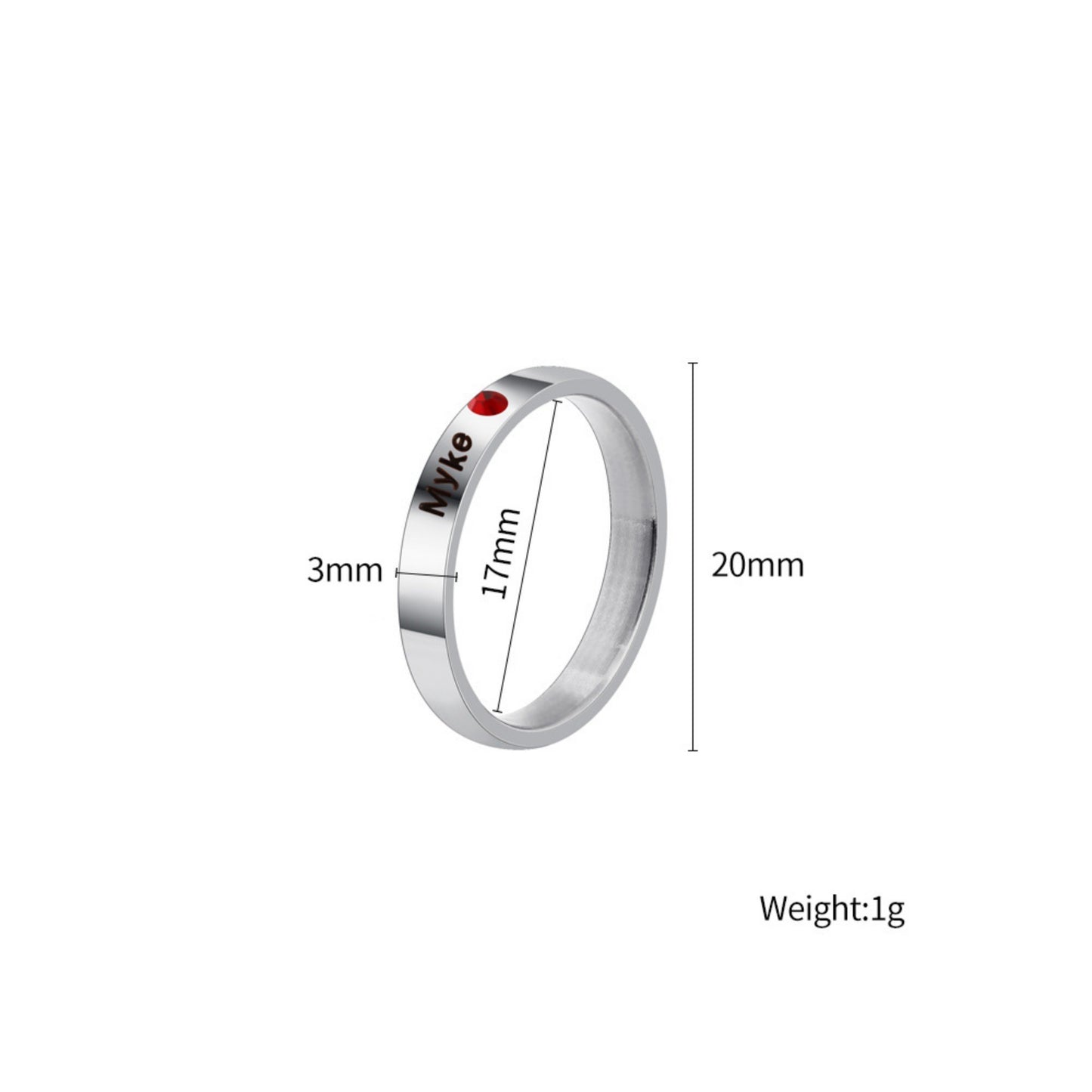 European And American Titanium Steel Ring