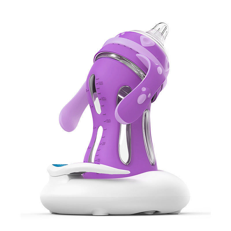 Biberón de cristal, pajita, resistente a caídas, botellas de agua para bebé, biberón de leche para niño, biberón recién nacido