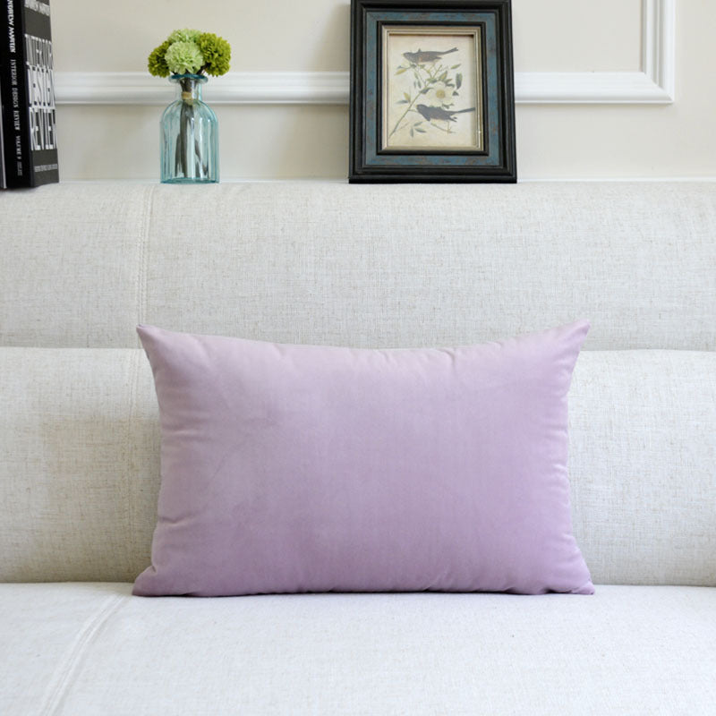 Coussin décoratif en velours pour canapé