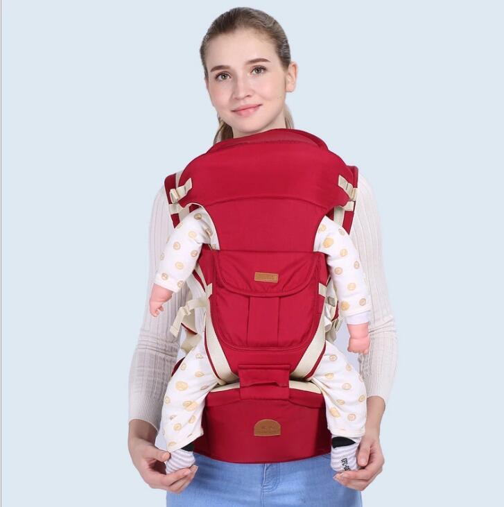 Tabouret de taille multifonctionnel respirant quatre saisons pour bébé, trois en un, écharpe inclinée