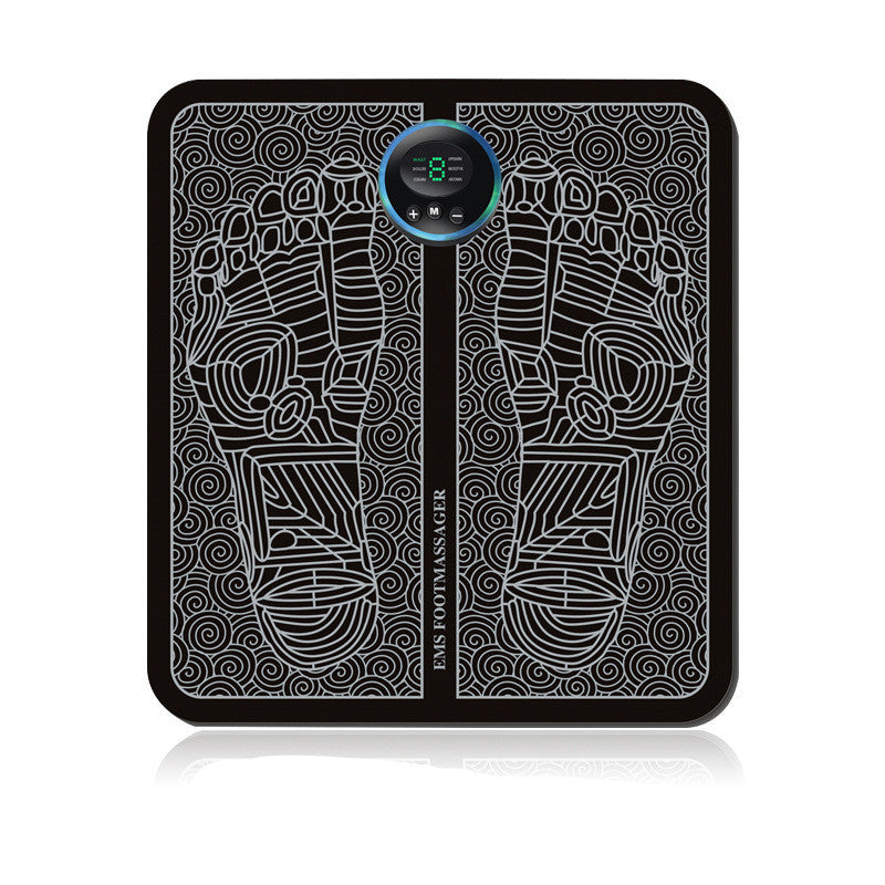 Almohadilla masajeadora eléctrica EMS para pies, Estimulador muscular para pies, estera de masaje para pies remodeladora de piernas, alivia el dolor, cuidado de la salud