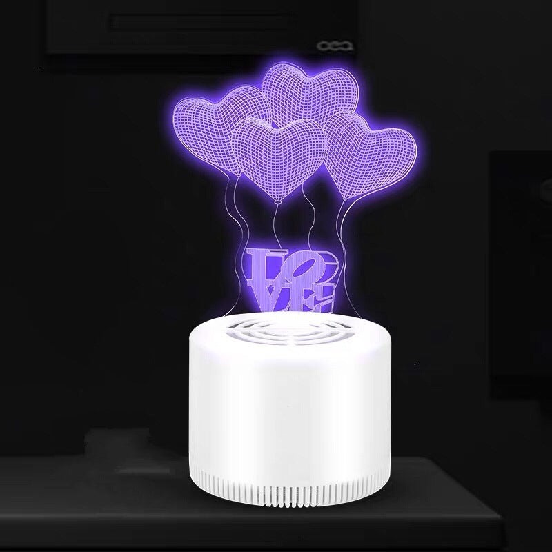 Tueur de moustiques 3D créatif, silencieux, USB, pour la maison