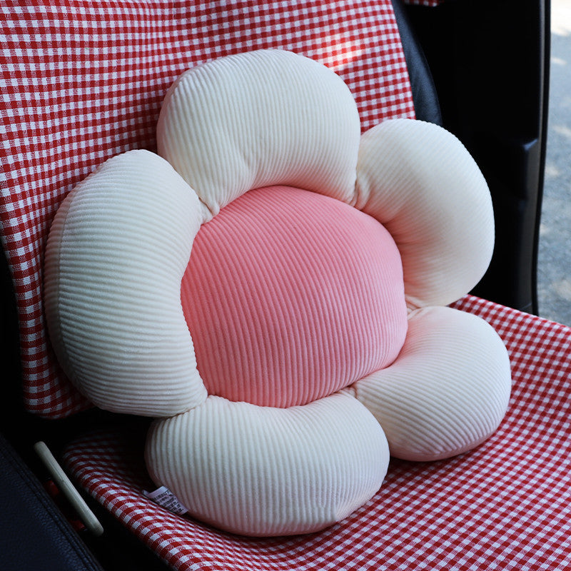 Cojín de asiento de coche Four Seasons a cuadros de lino