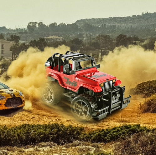 Wrangler Knight-coche teledirigido, vehículo todoterreno con Control remoto, modelo de coche de deriva