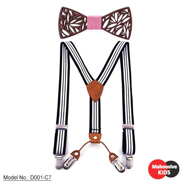 Noeud papillon en bois pour enfants