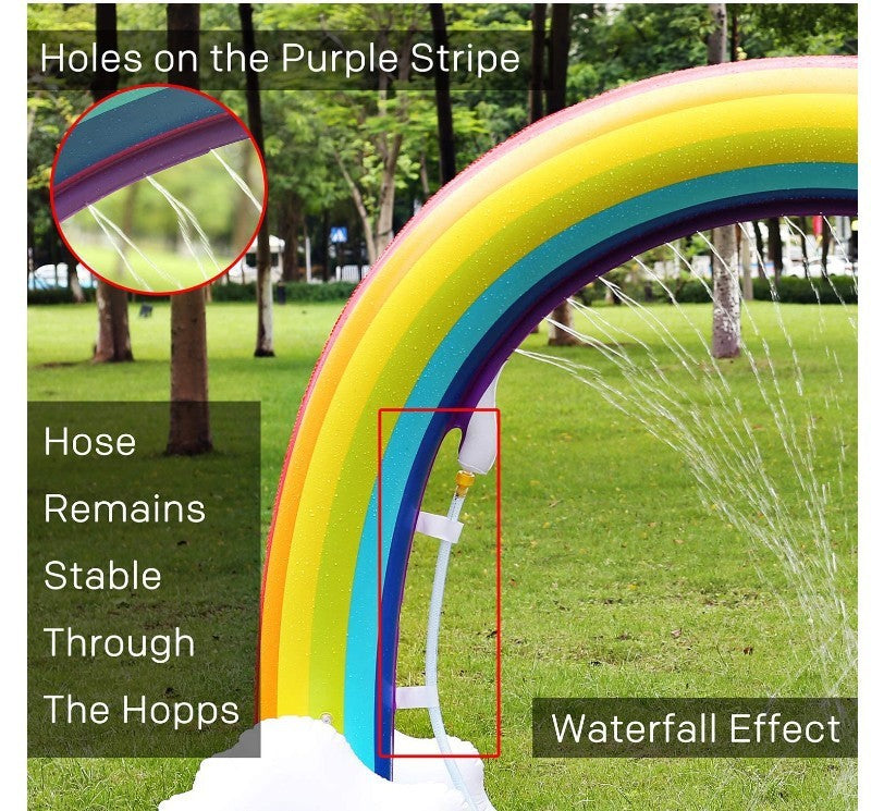 Aspersor inflable del arco iris