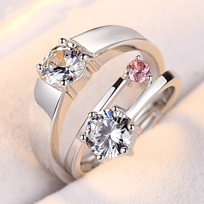 Bague Couple Édition Coréenne Minimaliste