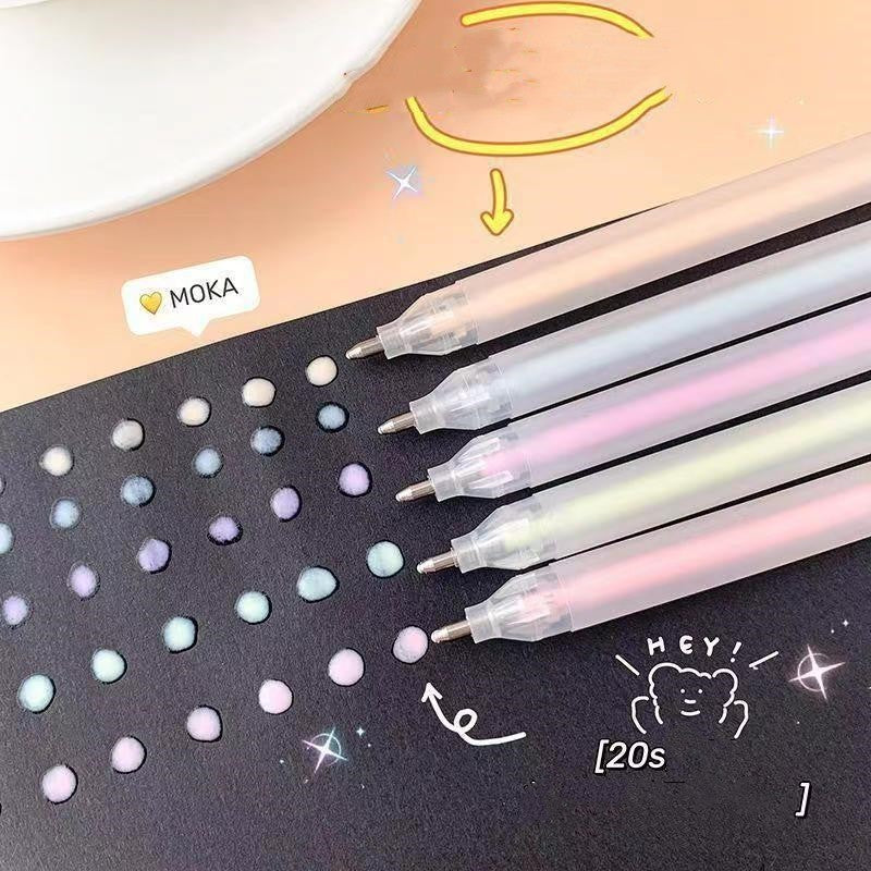 Pluma dispensadora de secado rápido de 20 segundos con tapa dispensadora de color macarrón