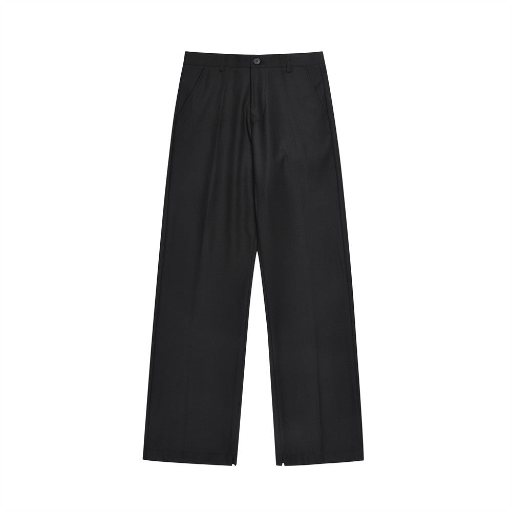 Draped Casual Pants Men's Solid Color Simple