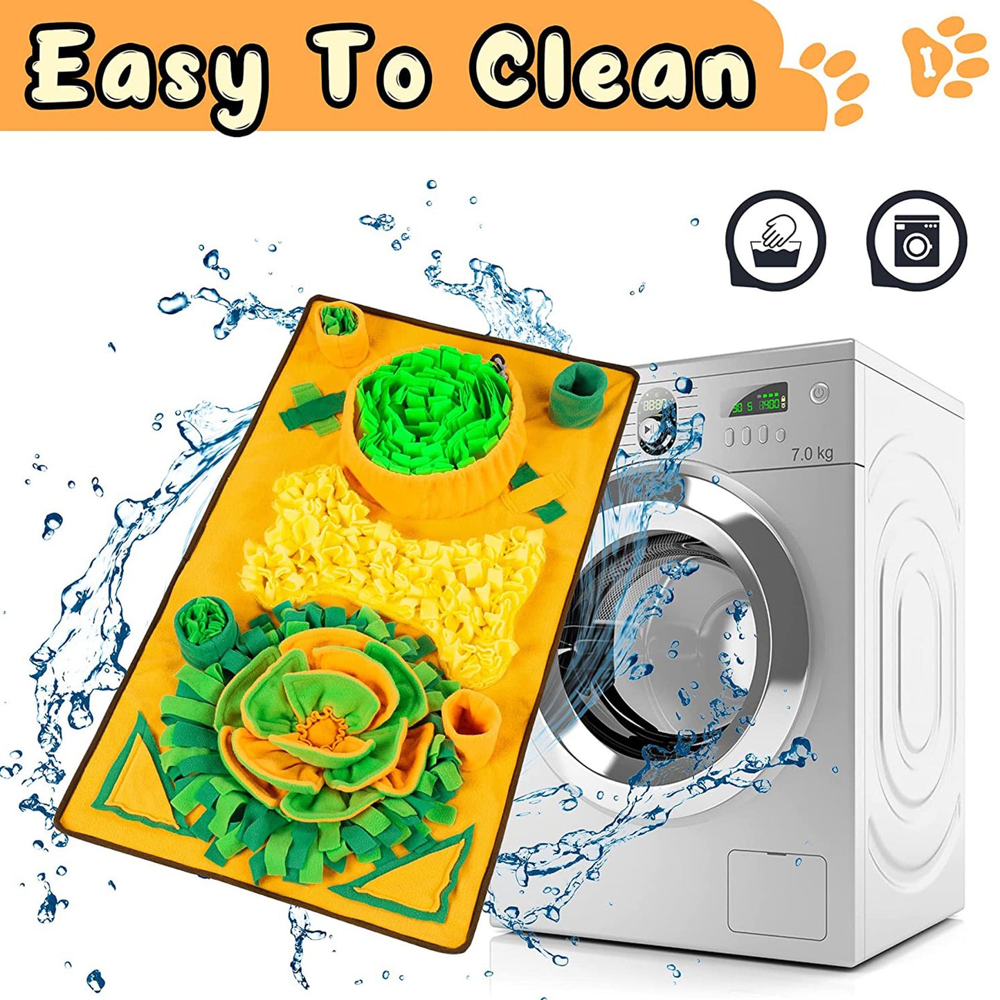 Estera cómoda grande para perros, entrenamiento interactivo para mascotas y alivio del estrés, estera para olfatear, estera de alimentación, comedero lento, estera para tratar perros, juguetes para perros