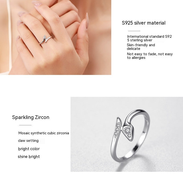 Bague serpent en argent sterling, bague empilable pour femme