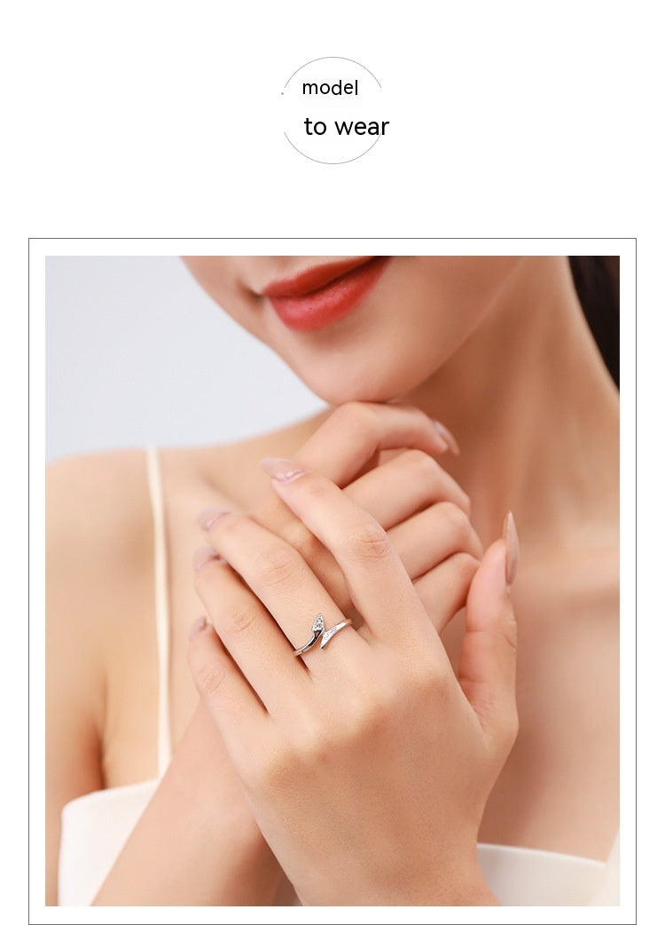 Bague serpent en argent sterling, bague empilable pour femme