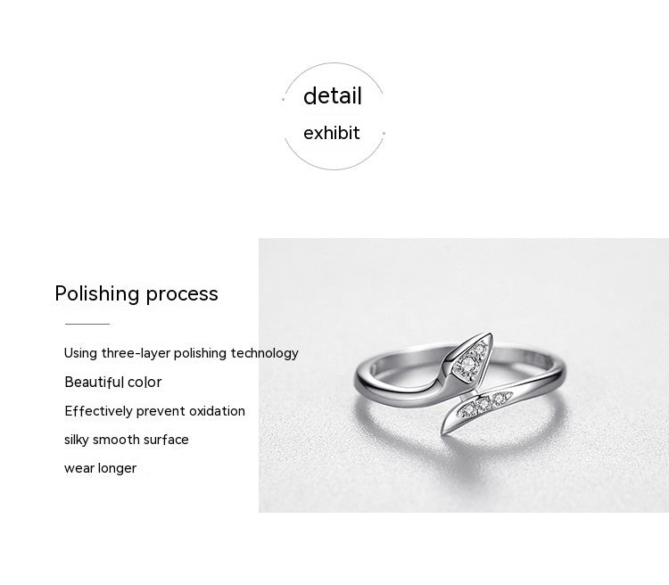 Bague serpent en argent sterling, bague empilable pour femme
