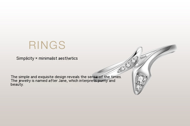 Bague serpent en argent sterling, bague empilable pour femme