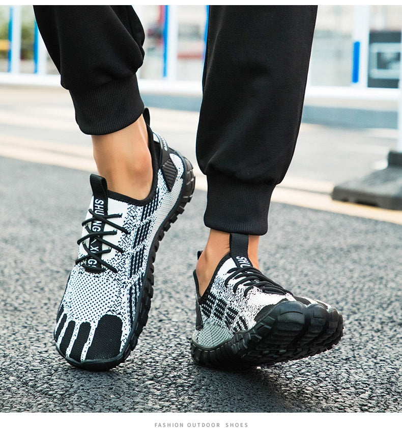 Men's Sports Leisure Mountaineering Shoes Hollow-out Fly Knit