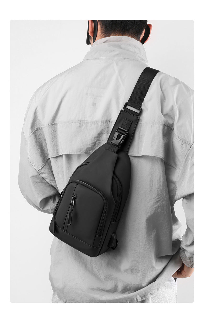 Sac de poitrine multi-compartiments imperméable à l'eau de sport à bandoulière