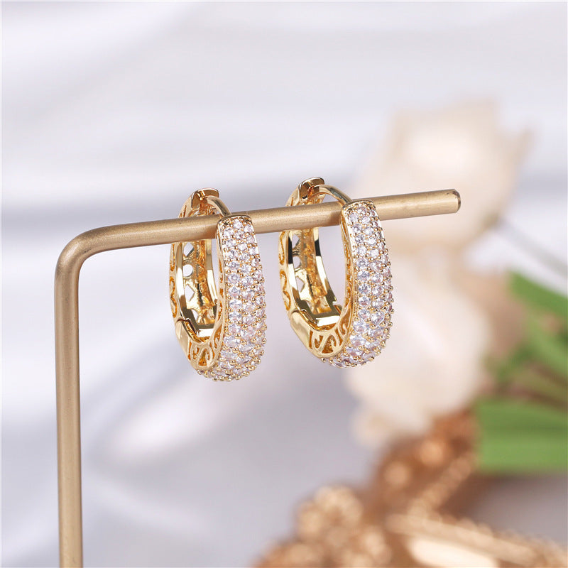 Boucles d'oreilles françaises galvanisées, clous d'oreilles de Style créatif