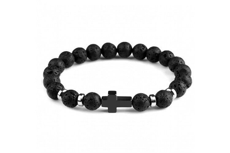 Pulsera con cuentas cruzadas Tigereye