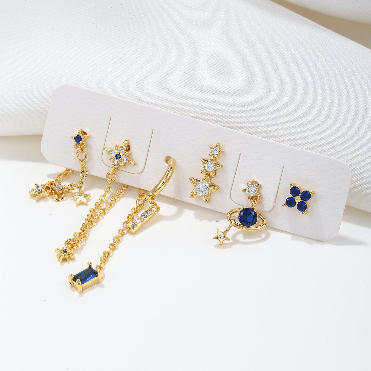 Ensemble de boucles d'oreilles en argent Sterling pour femmes, ensemble de Six pièces simples et gracieuses de haute qualité, aiguille