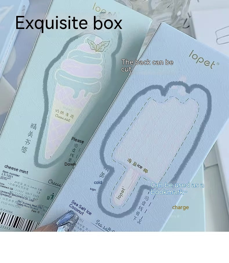 Oficina de aprendizaje, prensa de esponja para helado, pluma Neutral, fluorescente de doble cabeza