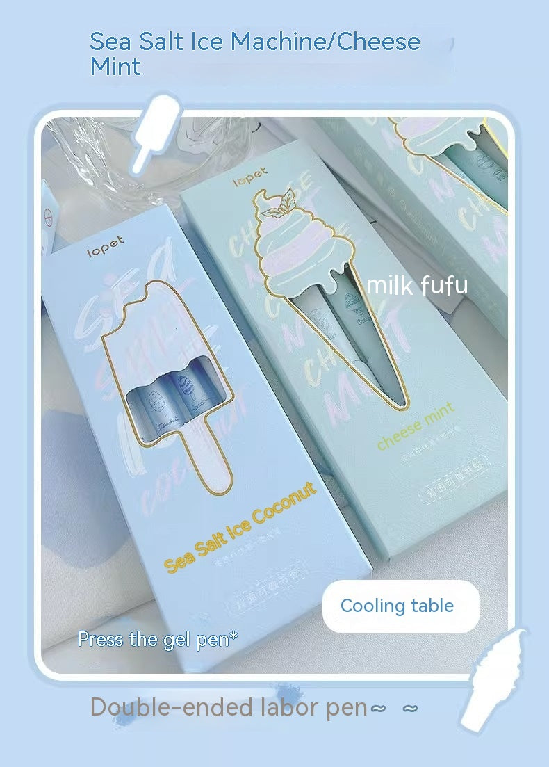 Oficina de aprendizaje, prensa de esponja para helado, pluma Neutral, fluorescente de doble cabeza