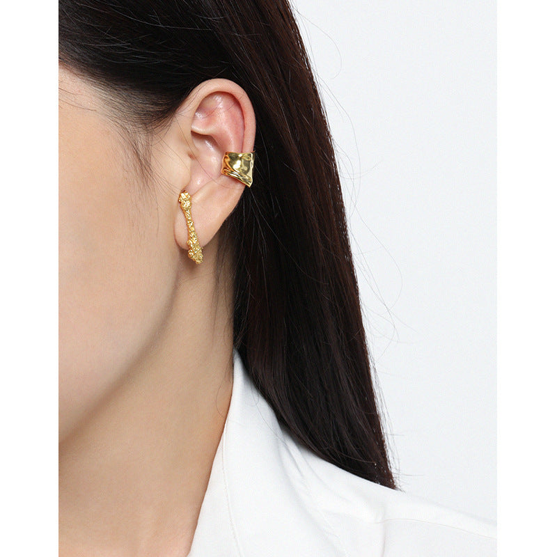 Irregular Silver Stud Earrings For Women