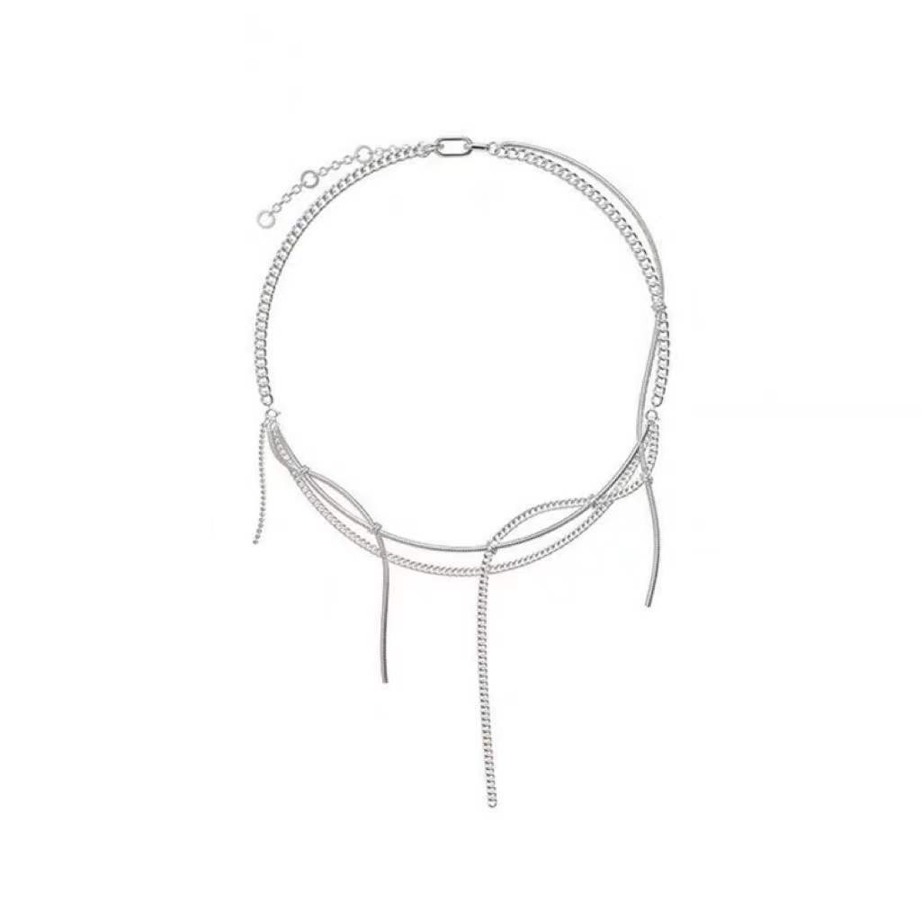 Steel Bends And Hitches Tassel Necklace