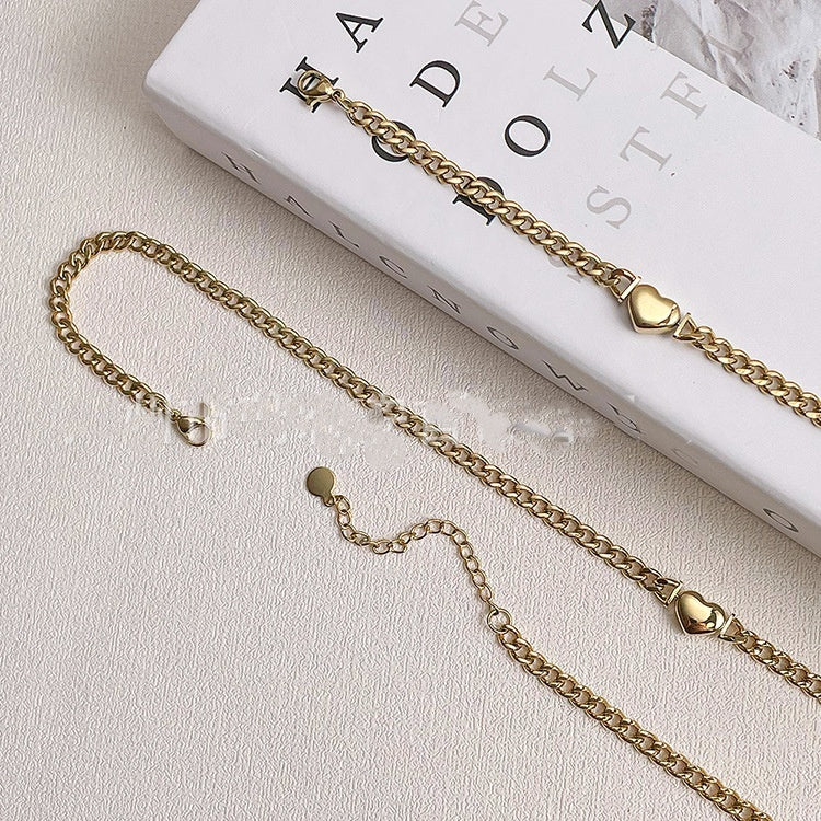 Titanium Steel Popular Chain Love Necklace
