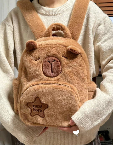 Capybara peluche grande capacité mignon petit sac à dos