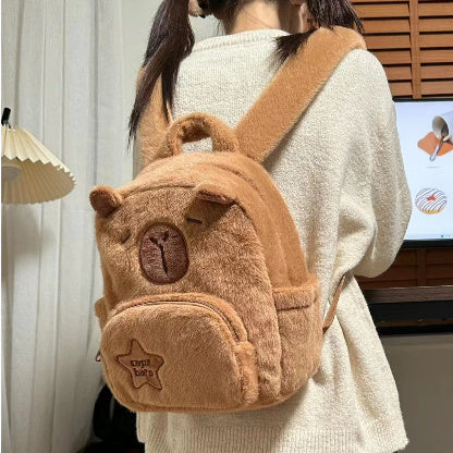 Capybara peluche grande capacité mignon petit sac à dos