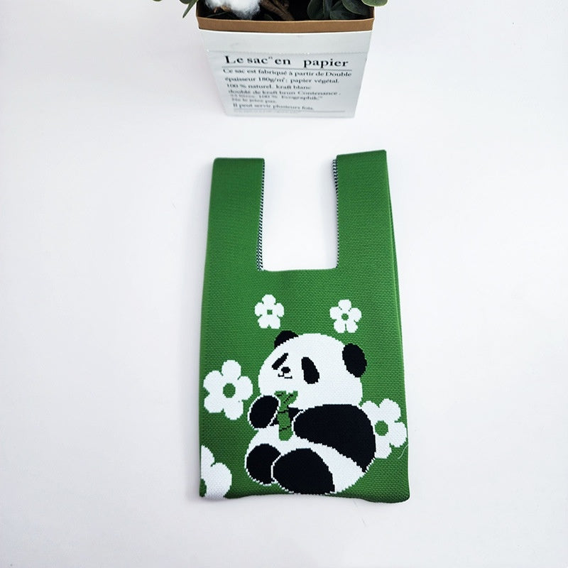 Trend Knitting Hand Bag Bucket Bag Gift