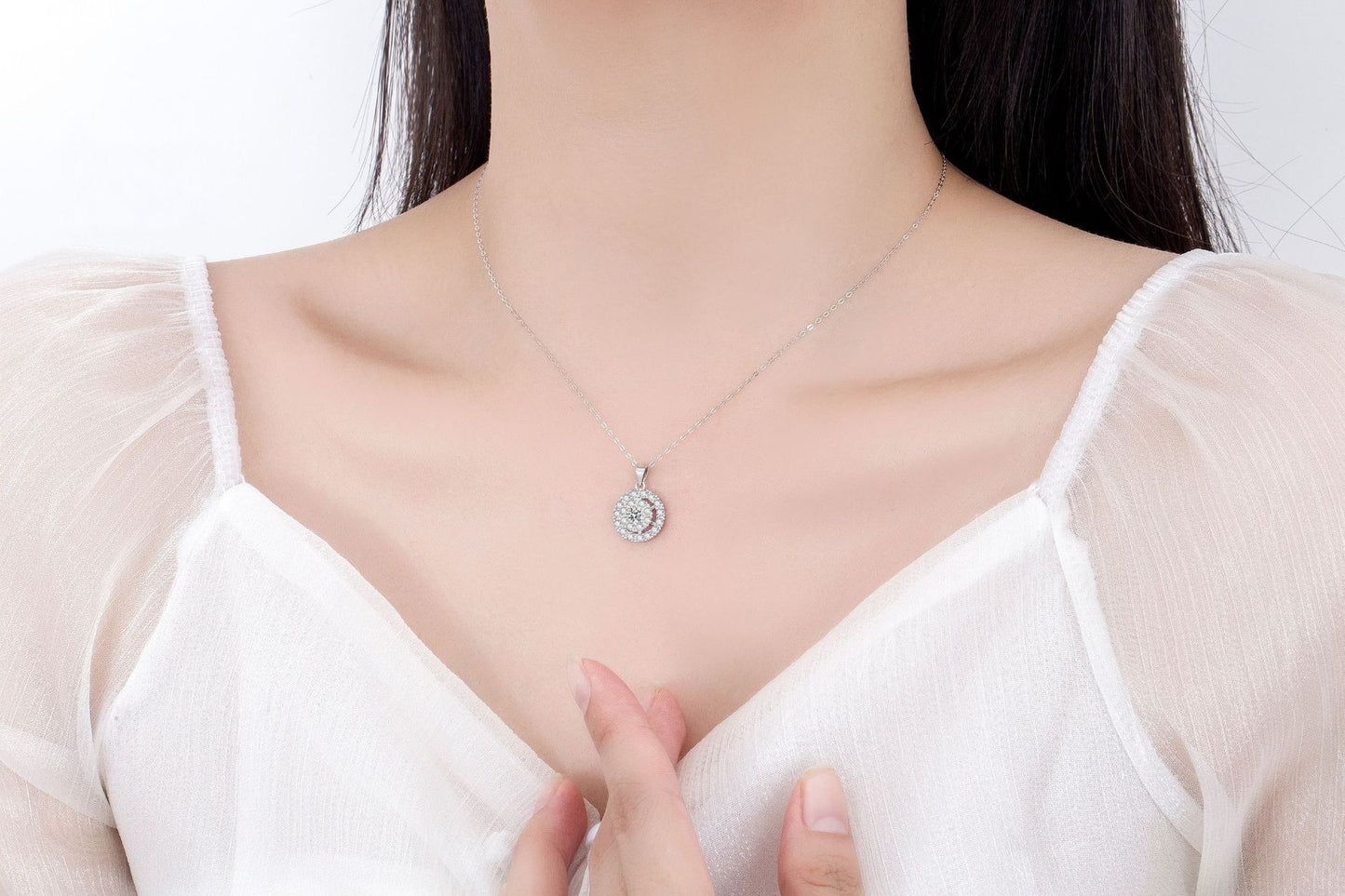 Collier rotatif en argent Sterling, Simple, gracieux, abordable, luxe, Niche, conception originale, chaîne de clavicule