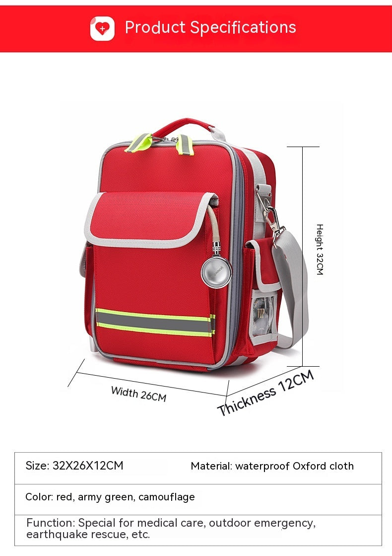 Bolsa de protección contra incendios familiar, kit de emergencia para coche medicinal portátil multifuncional