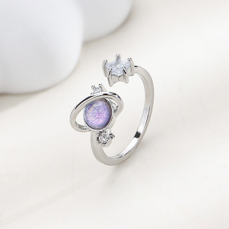 Women's Fashion Simple Fantasy Planet Ring