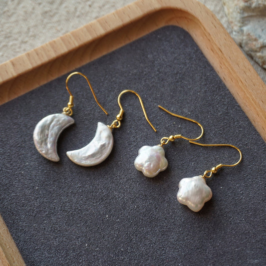 Xingyue Aurora Powder Earring Bracelet Accessories Natural Freshwater Pearl Pendant Silver Plated