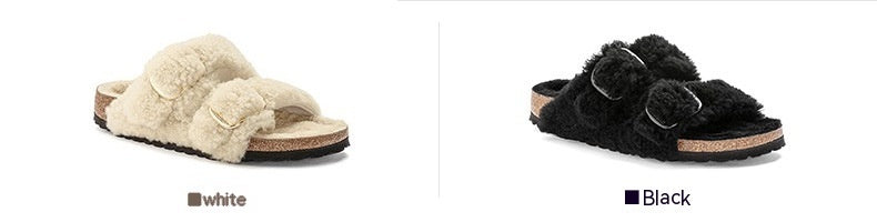 Pantuflas de piel para exteriores de Lazybones, corcho de algodón