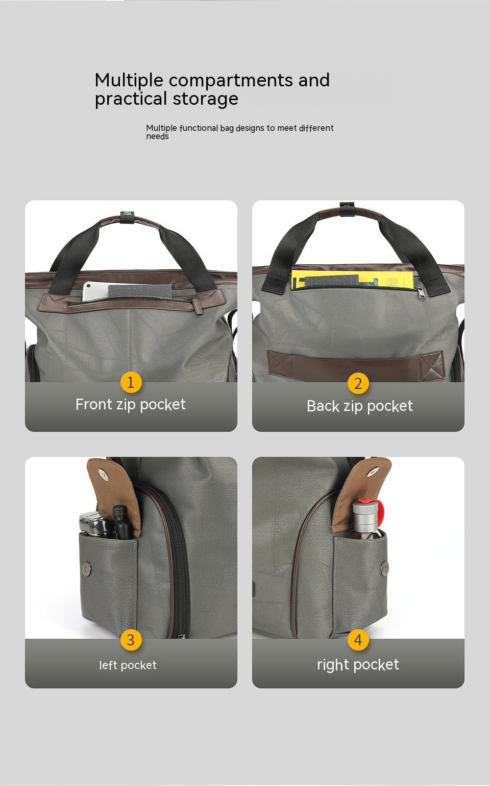 Bolsa de viaje portátil ligera e impermeable