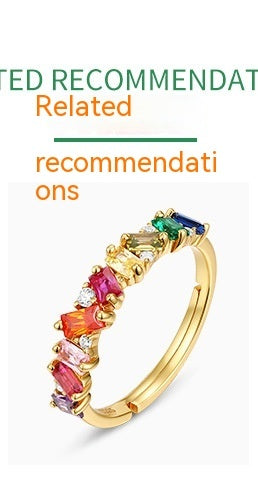 Collar de plata 925 con diseño de caramelo arcoíris de lujo ligero japonés