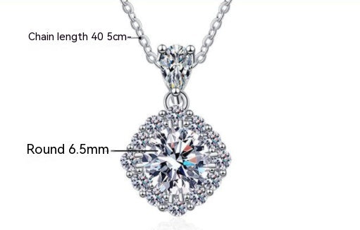 Women's Fashion Casual Sterling Silver Pendant Necklace