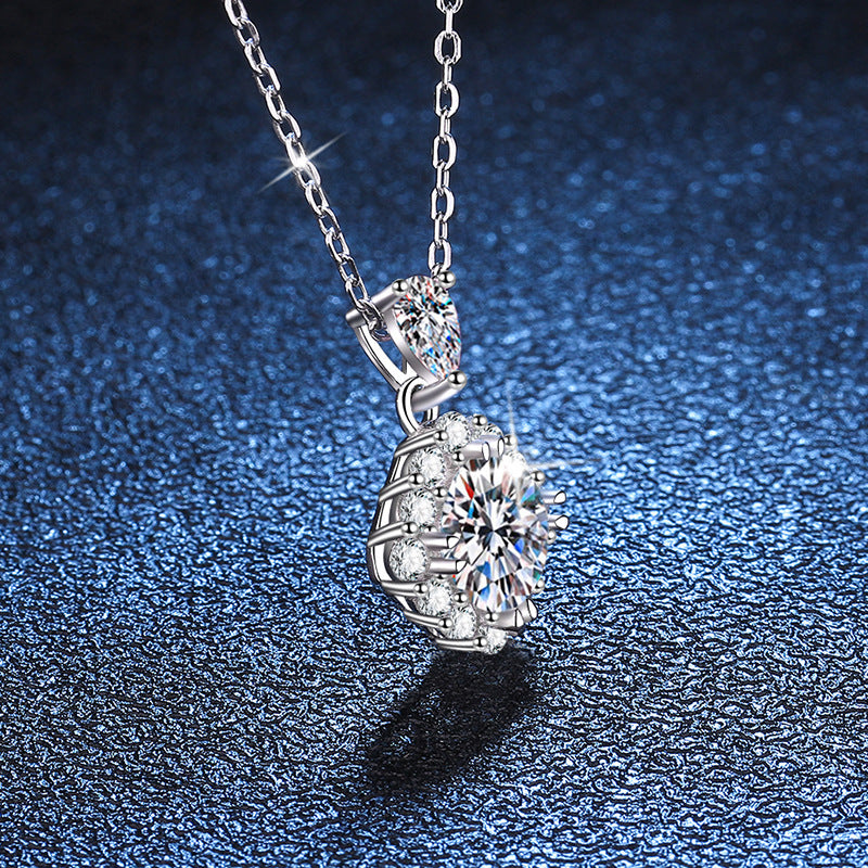 Women's Fashion Casual Sterling Silver Pendant Necklace
