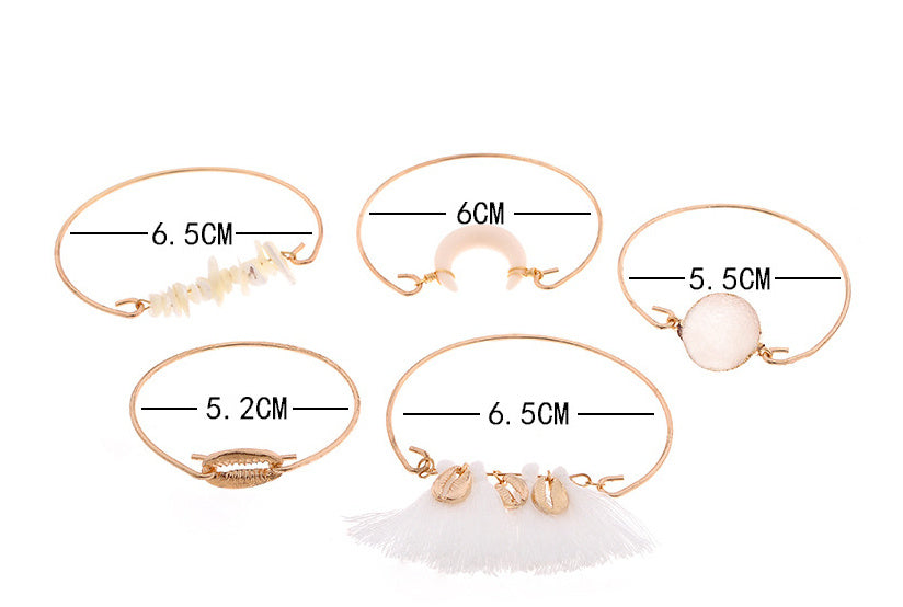 Women's Fashion Popular Shell Tassel Bracelet