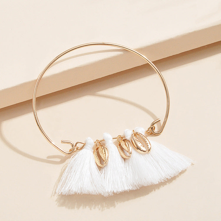 Women's Fashion Popular Shell Tassel Bracelet
