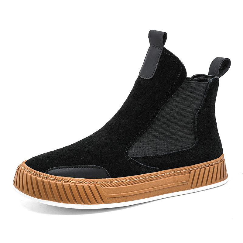 Zapatos de trabajo de fondo grueso Botines juveniles
