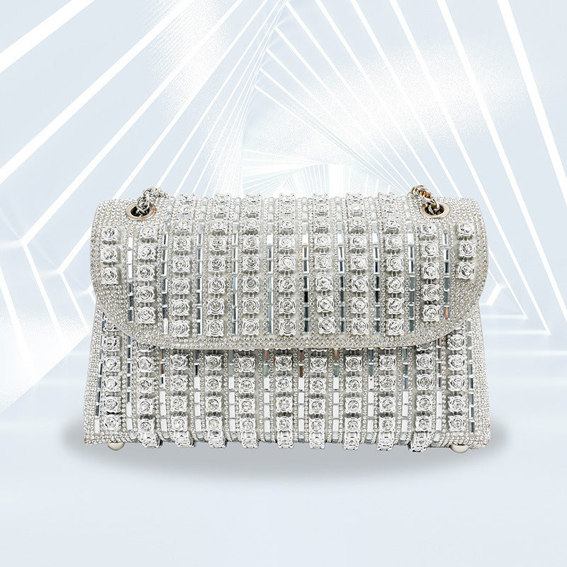 Diamond Clutch Sac à main personnalisé Sac à main carré pour femme