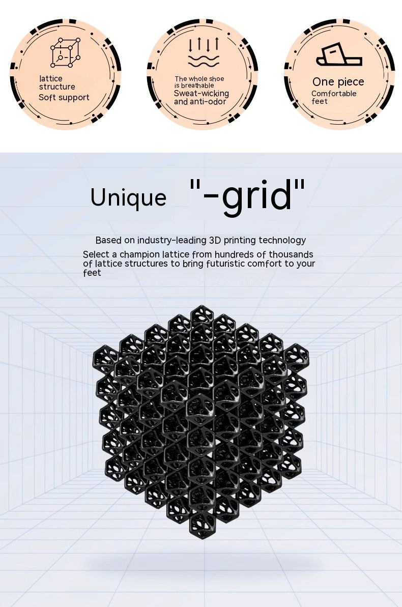 Zapatillas de impresión 3D para hombres y mujeres