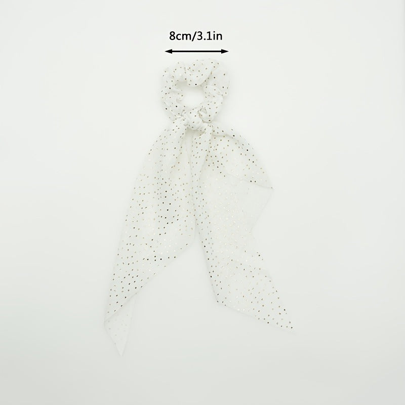 Queue de cheval ruban gros intestin anneau coiffure