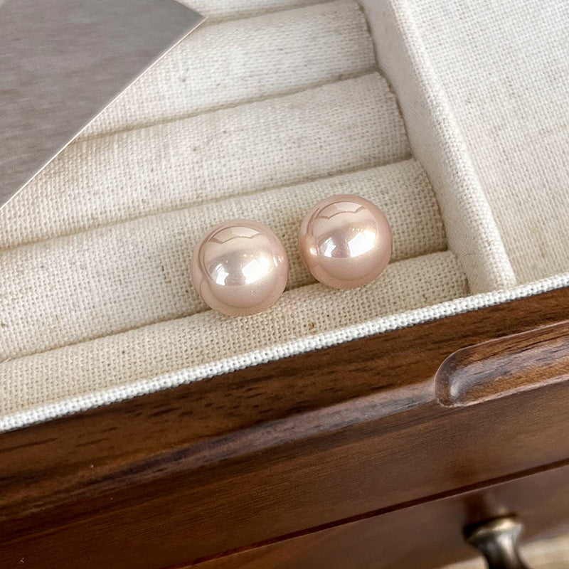 Boucles d'oreilles en perles de champagne, simples et légères, à la mode, de luxe