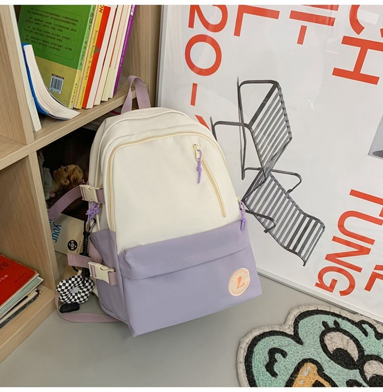 Sac à dos simple pour femme Sac à dos de grande capacité